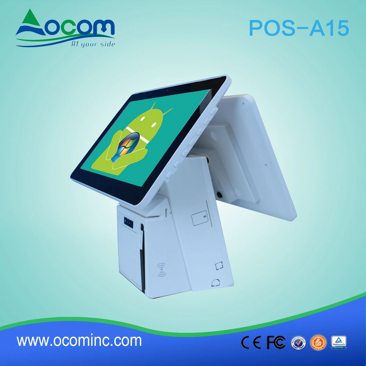 15,6 "tutto in un unico touch screen prezzo della macchina POS con Windows o Android OS