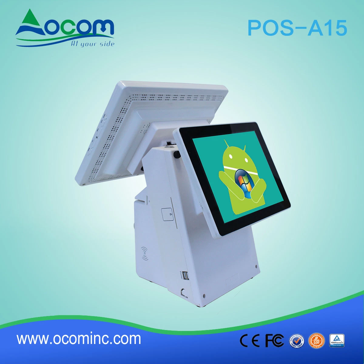 15,6 "tutto in un unico touch screen prezzo della macchina POS con Windows o Android OS