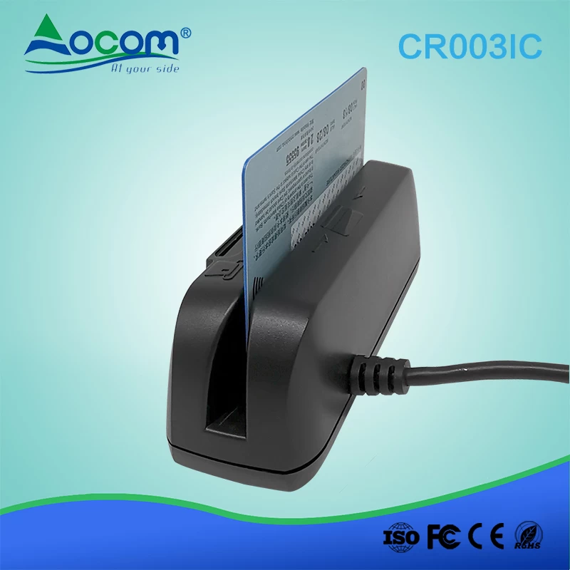 CR003IC 2in1 USB 3 tracks Multi MSR IC Chip combined Card Reader writer