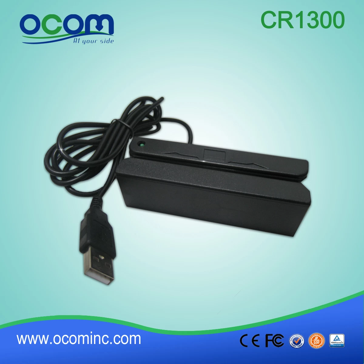 CR1300 Handheld USB MSR Magnetic Card Reader For POS