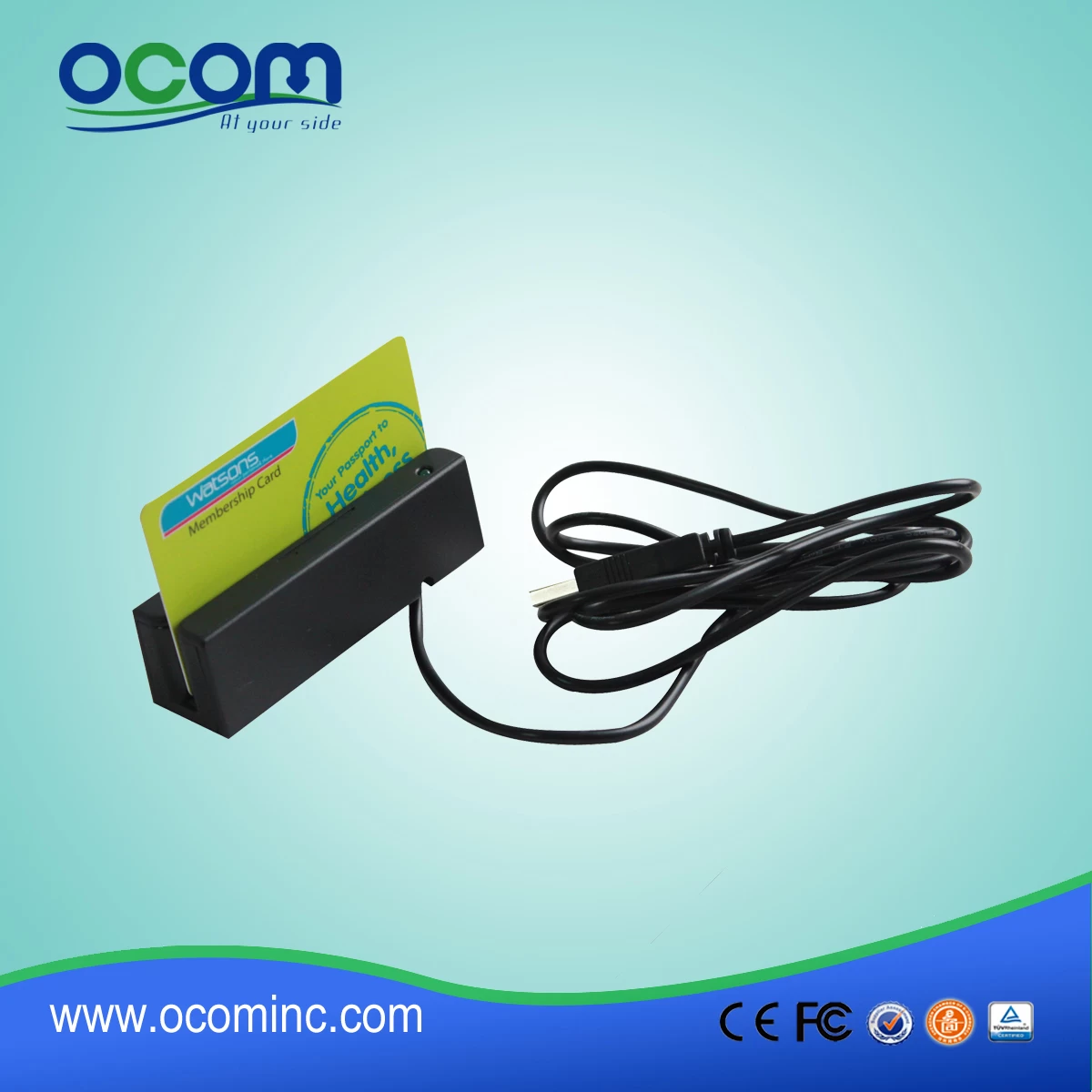 (CR1300) 90mm Mini magnetic stripe card reader