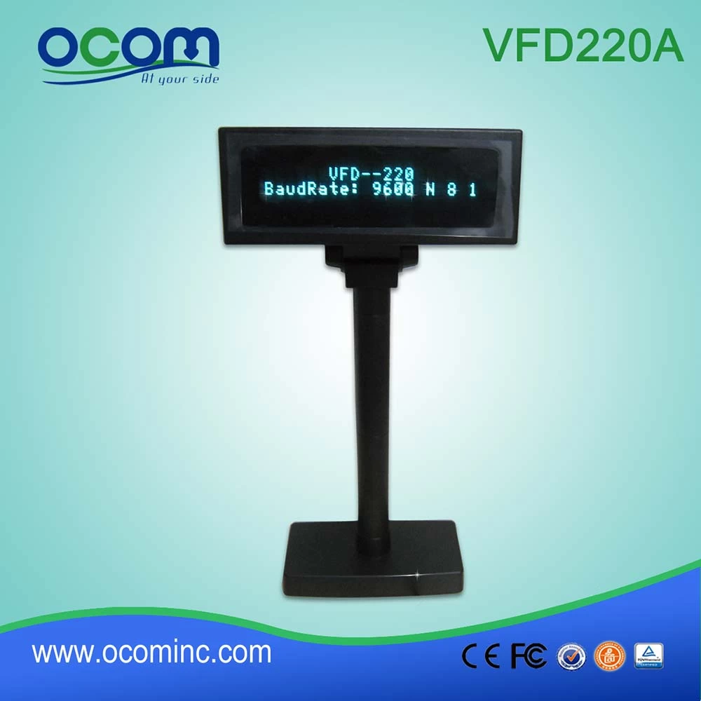 Cheap serial USB supermarket pos vfd customer display pole from factory