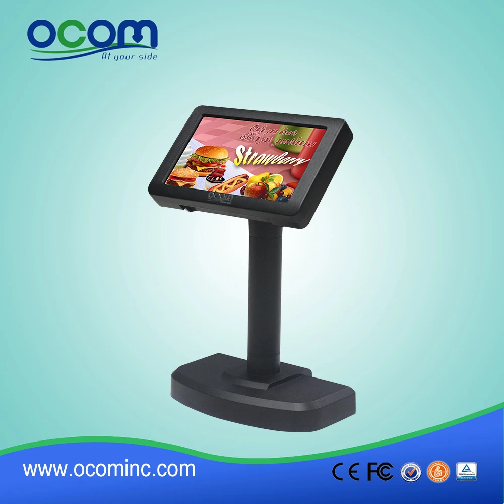 Double Line Supermarket/ Restaurant POS Customer Display with USB