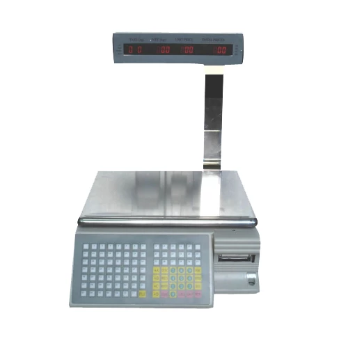 Electronic platform weighing machine with barcode printing