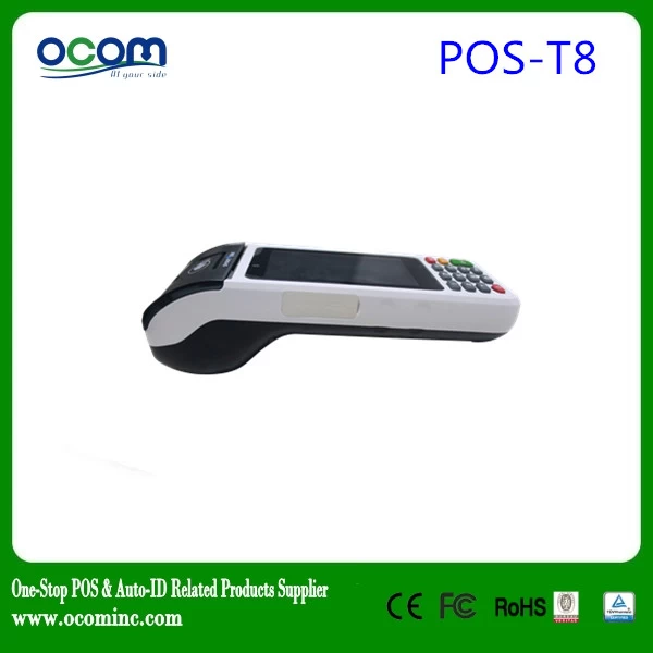 Good quality! Pos-T8 protable andriod edc pos terminal with printer