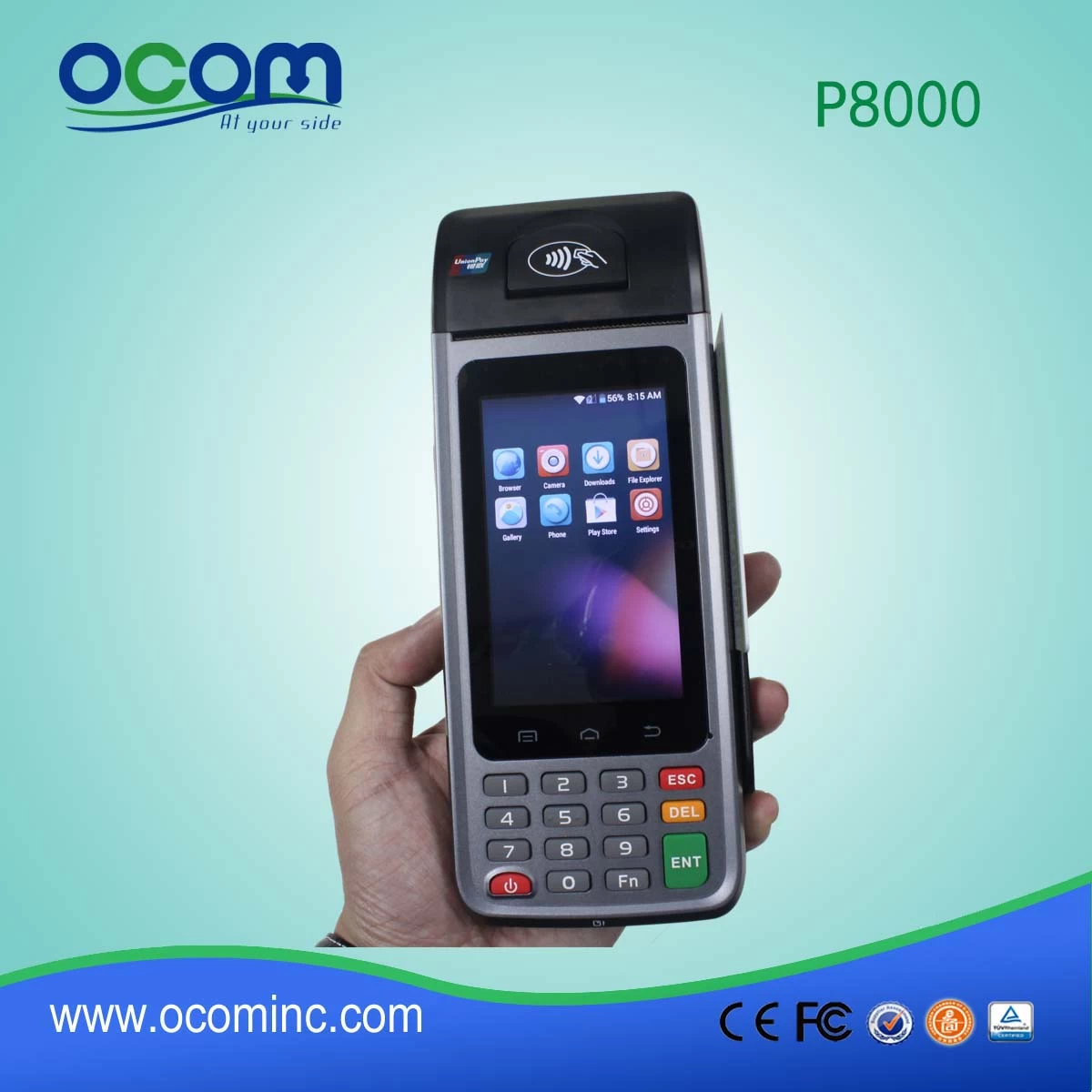 (P8000) Handheld Android POS Terminal with payment function