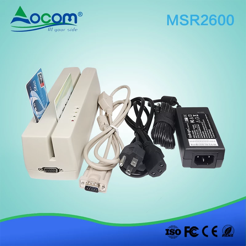 MSR2600 software free magnetic stripe card chip card reader writer msr