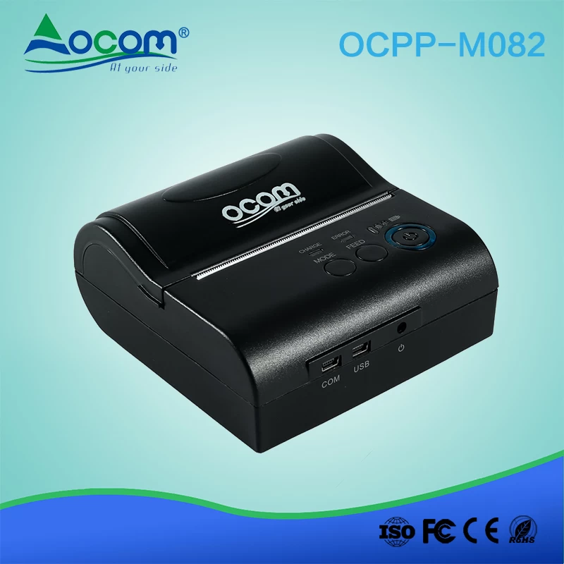 Mobiele 80 mm draagbare draadloze Bluetooth Mini thermische bonprinter