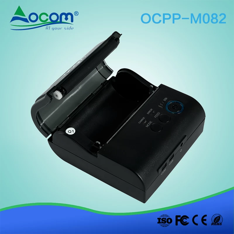 Mobiele 80 mm draagbare draadloze Bluetooth Mini thermische bonprinter