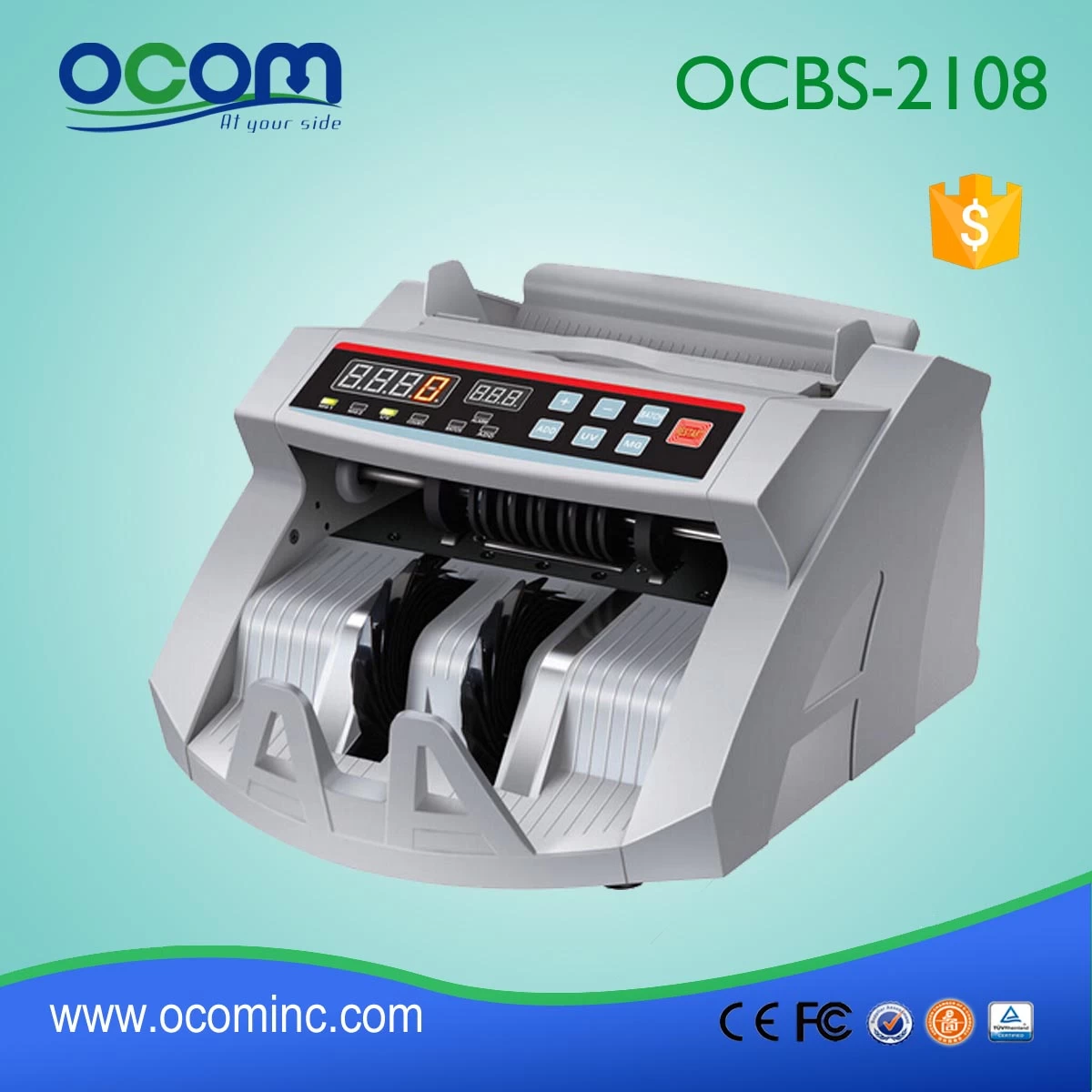 (OCBC-2108)--OCOM made 2016 newest automatic bill counter