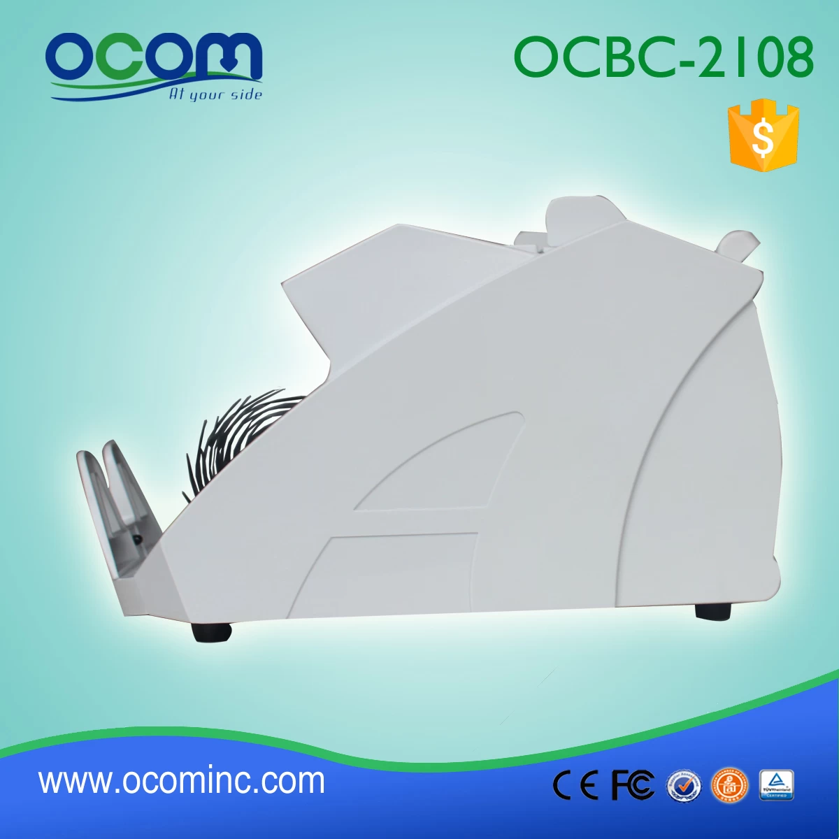 (OCBC-2108)--OCOM made 2016 newest banknote counter with uv mg