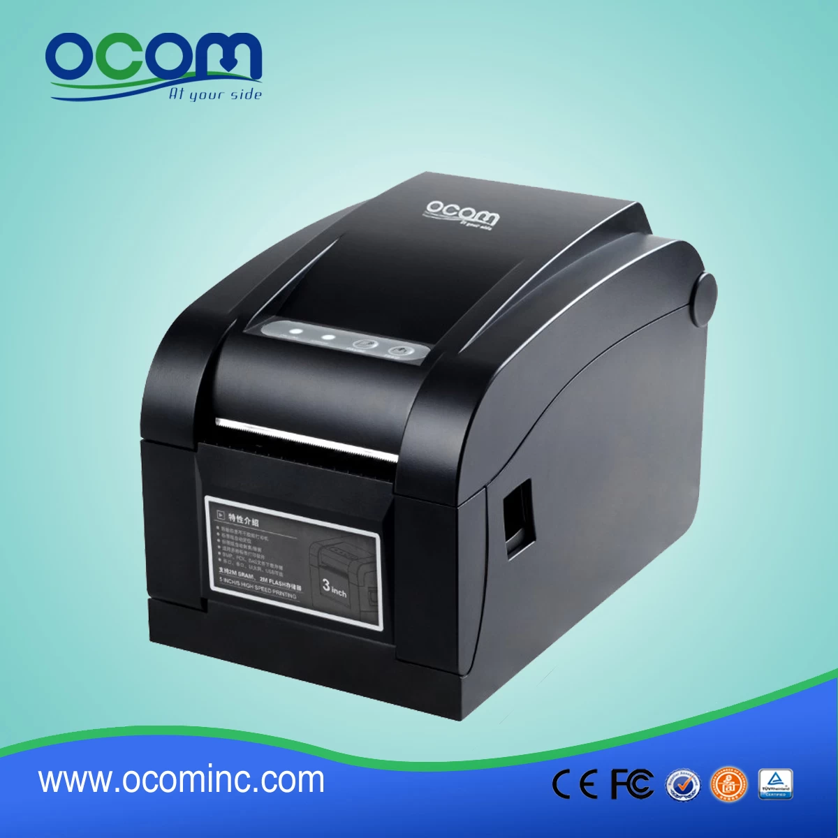 OCBP-005 80mm Black Pos thermal Barcode Label Printer