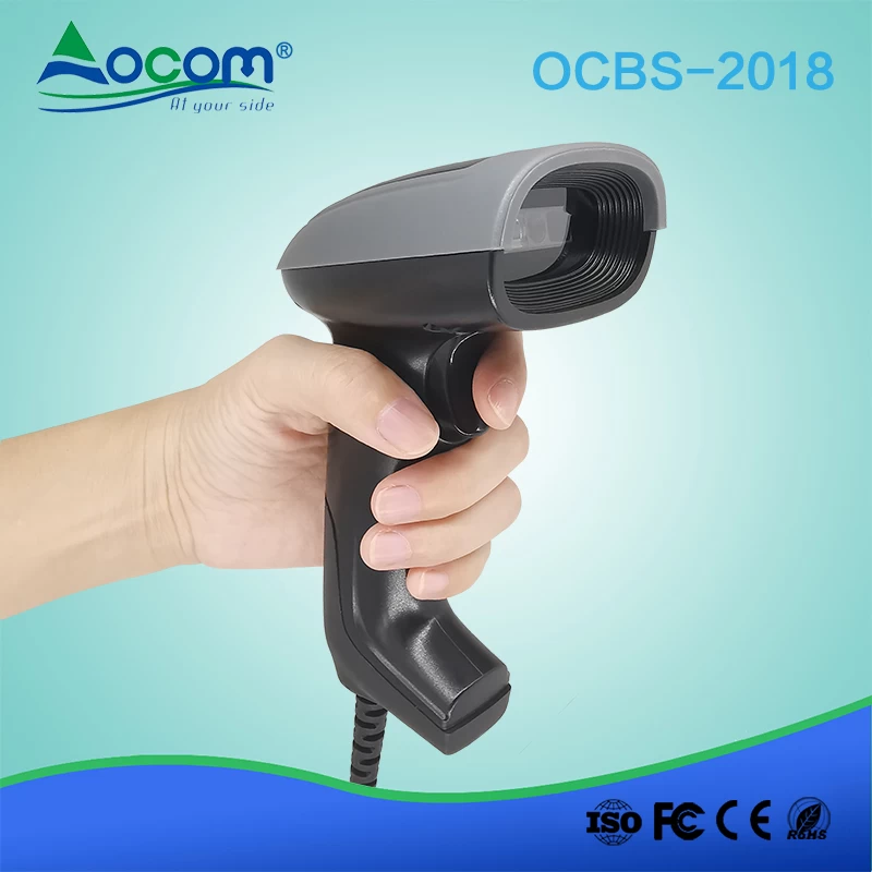 OCBS-2018 Wired USB handheld 1D 2d barcode reader scanner