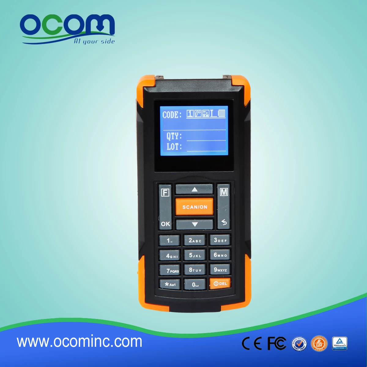 OCBS-D005 433Mhz long distance barcode scanner small, pocket scanner