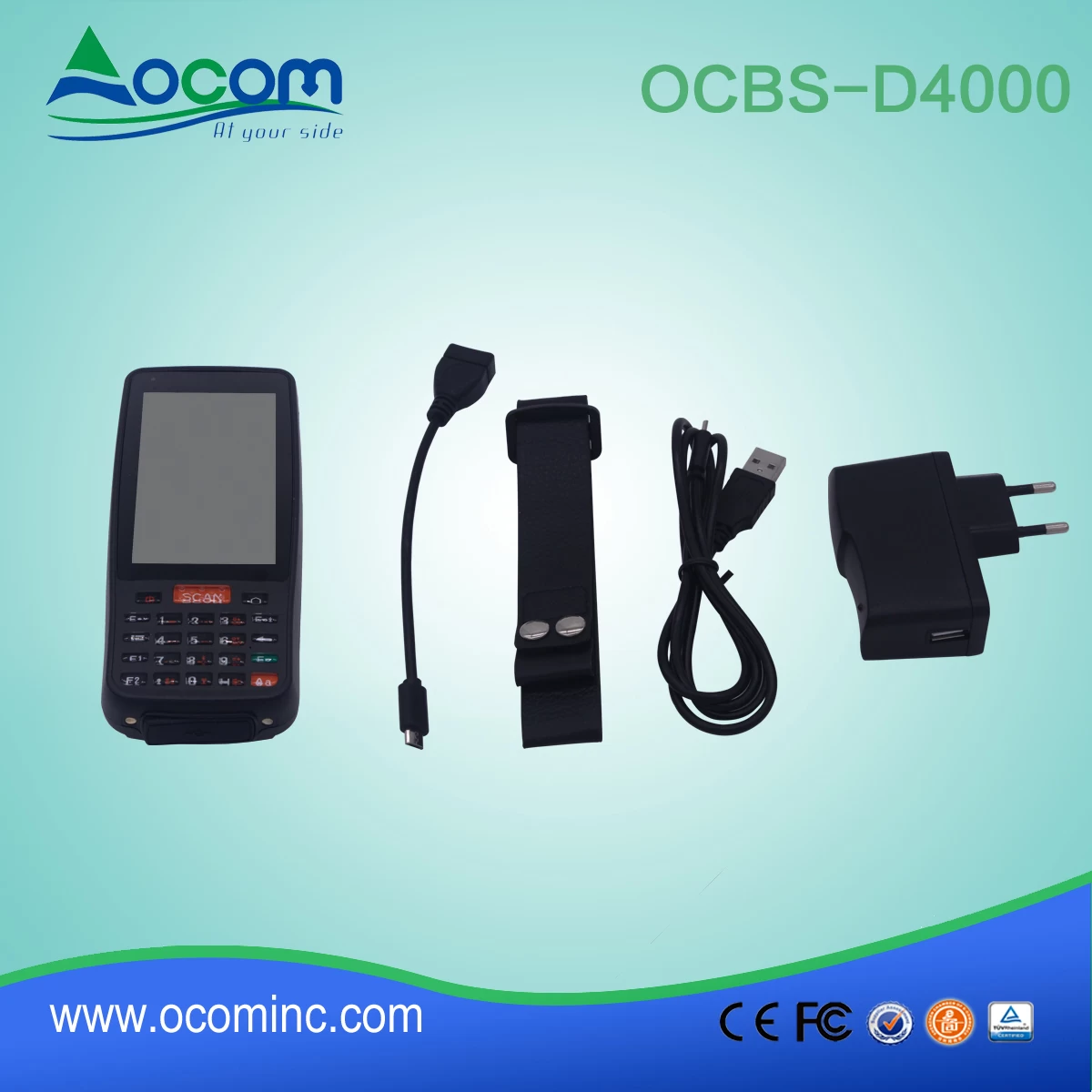 OCBS-D4000 Rugged Handheld Android 5.1 Industrial  Logistic PDA