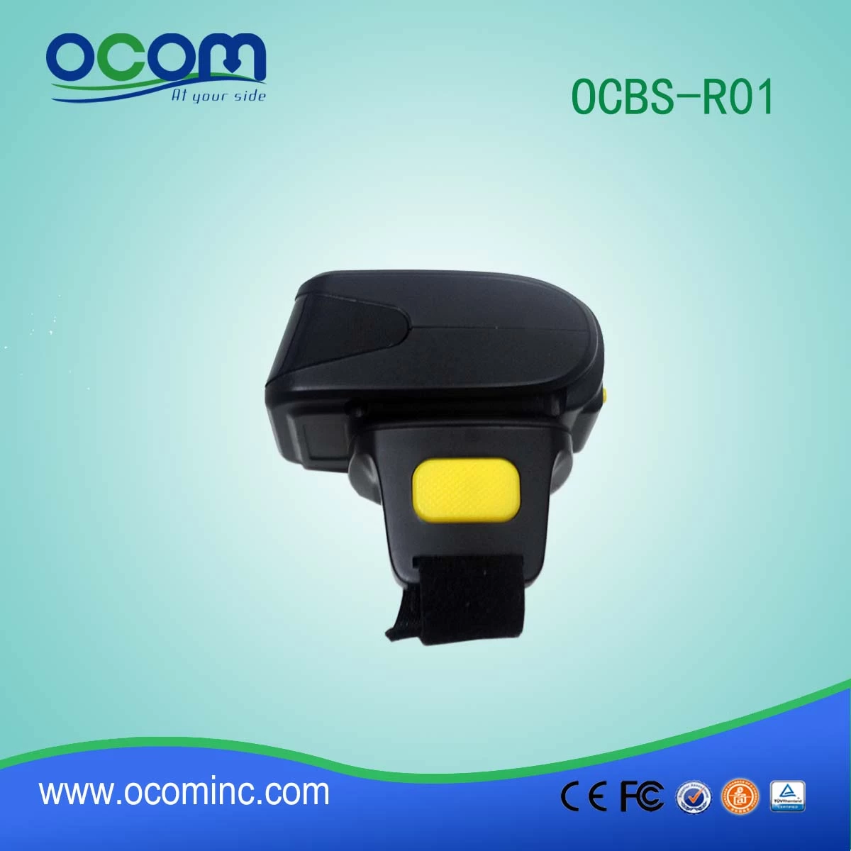 OCBS-R01 lowest price small and Wearable bluetooth barcode reader