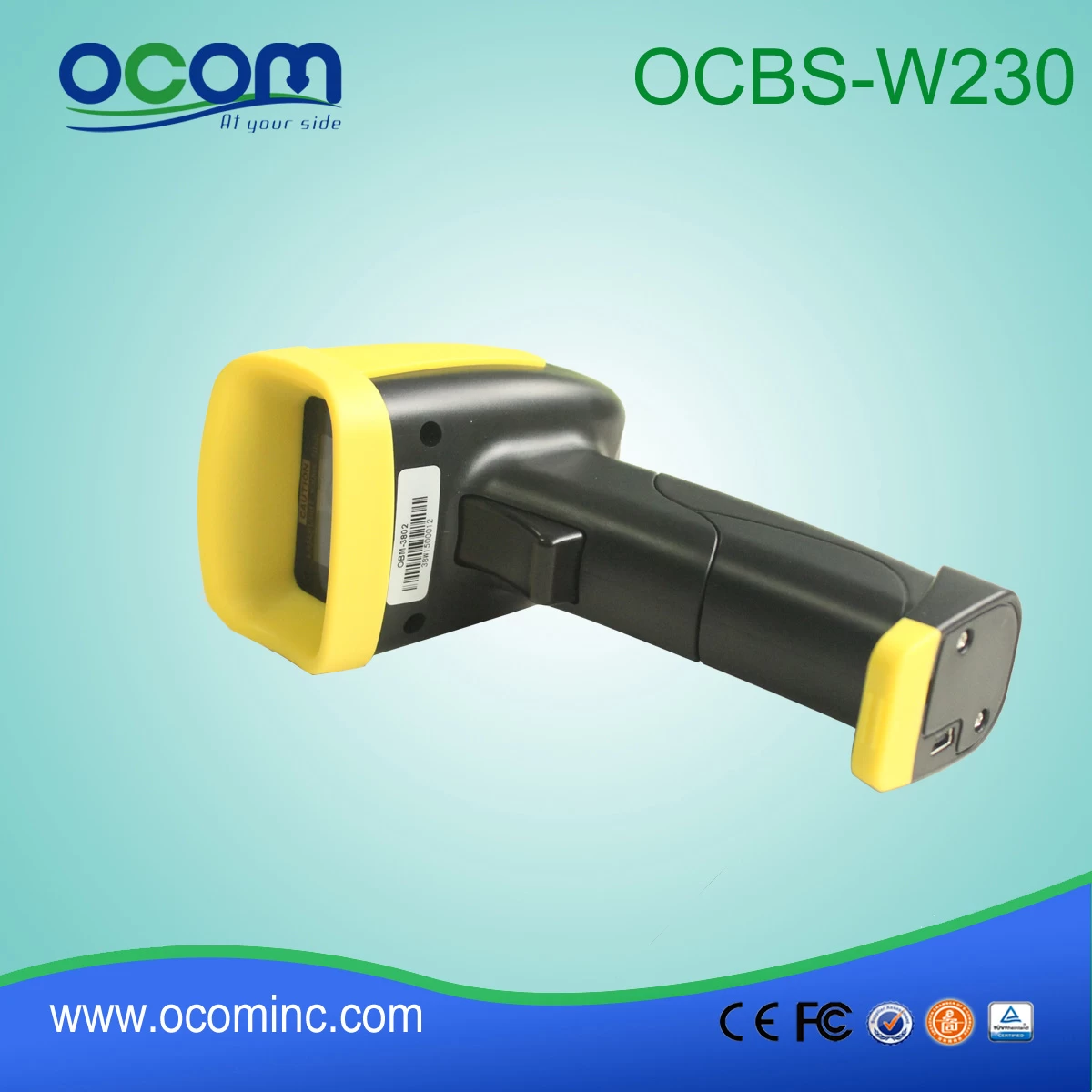 (OCBS-W230) Bluetooth or 433MHZ Wireless 2D Barcode Scanner