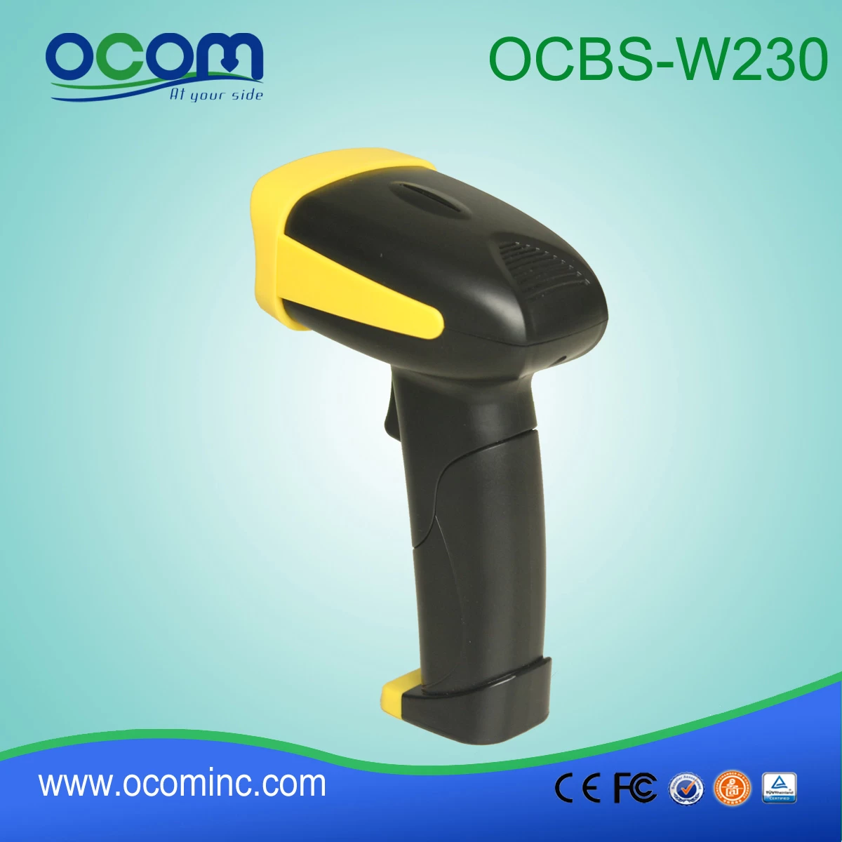 (OCBS-W230) Bluetooth or 433MHZ Wireless 2D Barcode Scanner