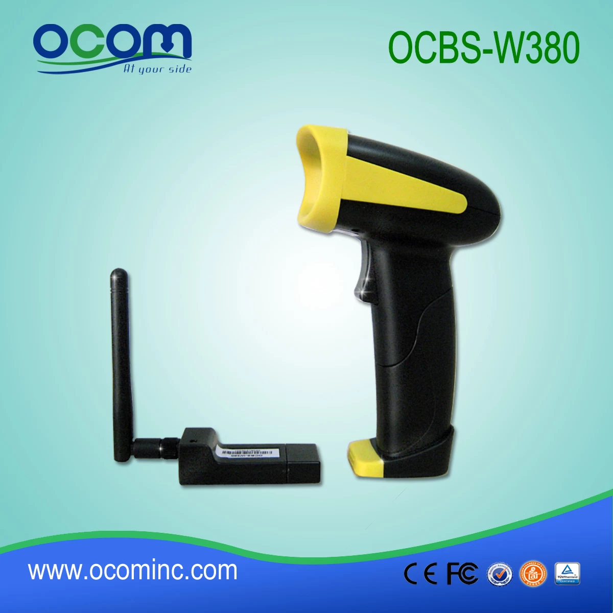 OCBS-W380---China low cost wireless 1d barcode scanner for sale
