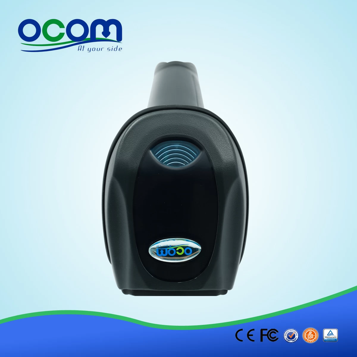 OCBS-W800 433MHz wireless portable barcode scanner with memory