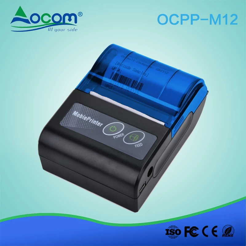 OCOM (OCPP-M12) Impresora térmica portátil portátil de 58 mm, mini