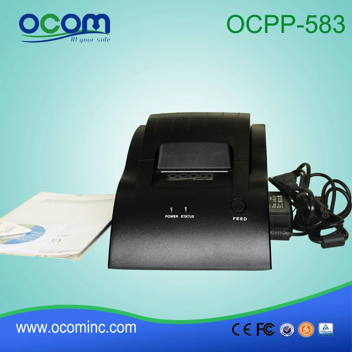 OCPP-583: 2015 direct thermal printer price, thermal pos printer