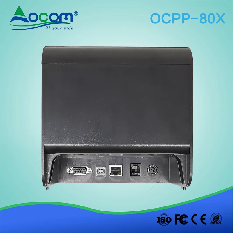 OCPP-80X:  250mm/s USB RS232 LAN 80mm Direct Thermal Receipt Paper Printer With Auto Cutter