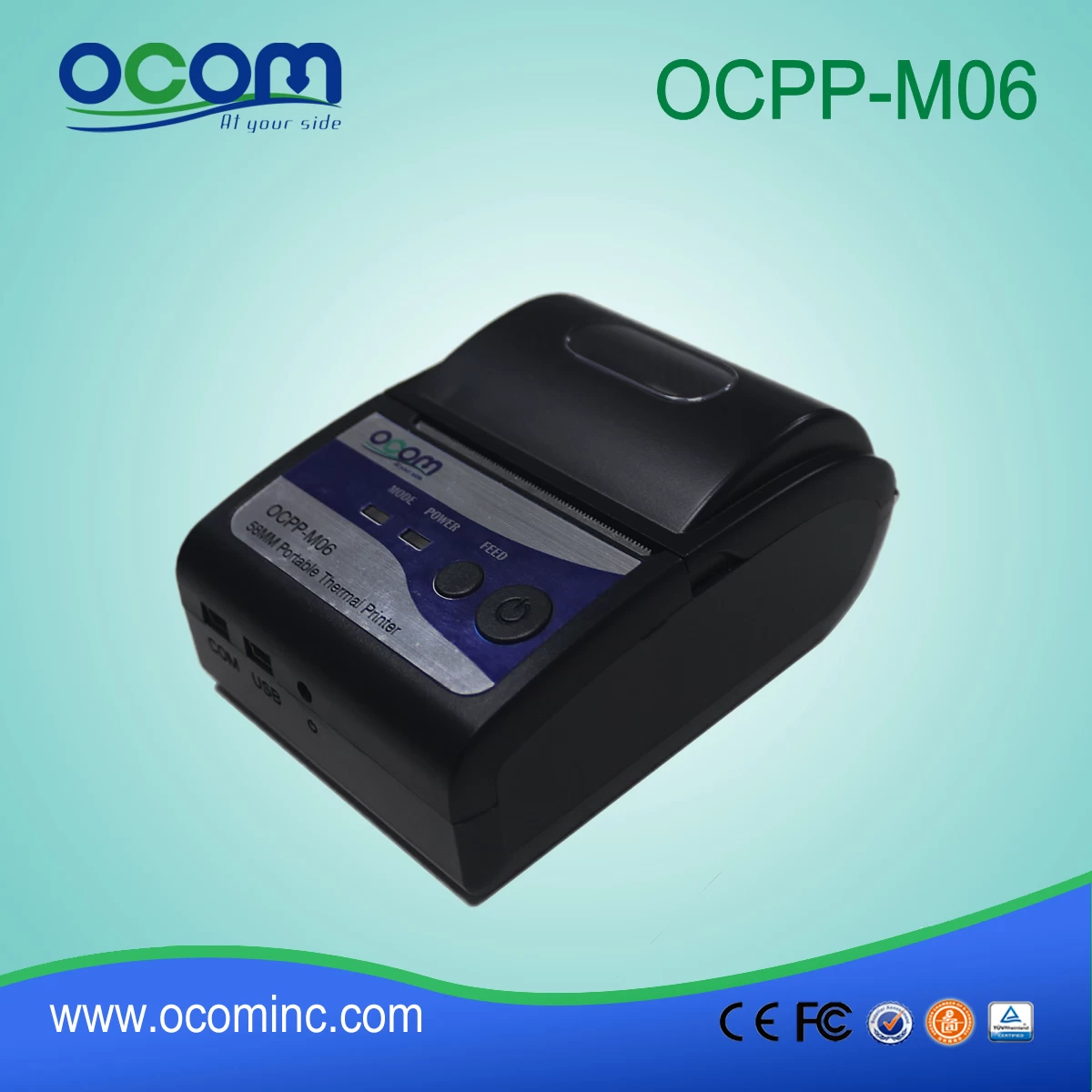 (OCPP-M06)China factory OCOM 58mm thermal mini bluetooth mini printer