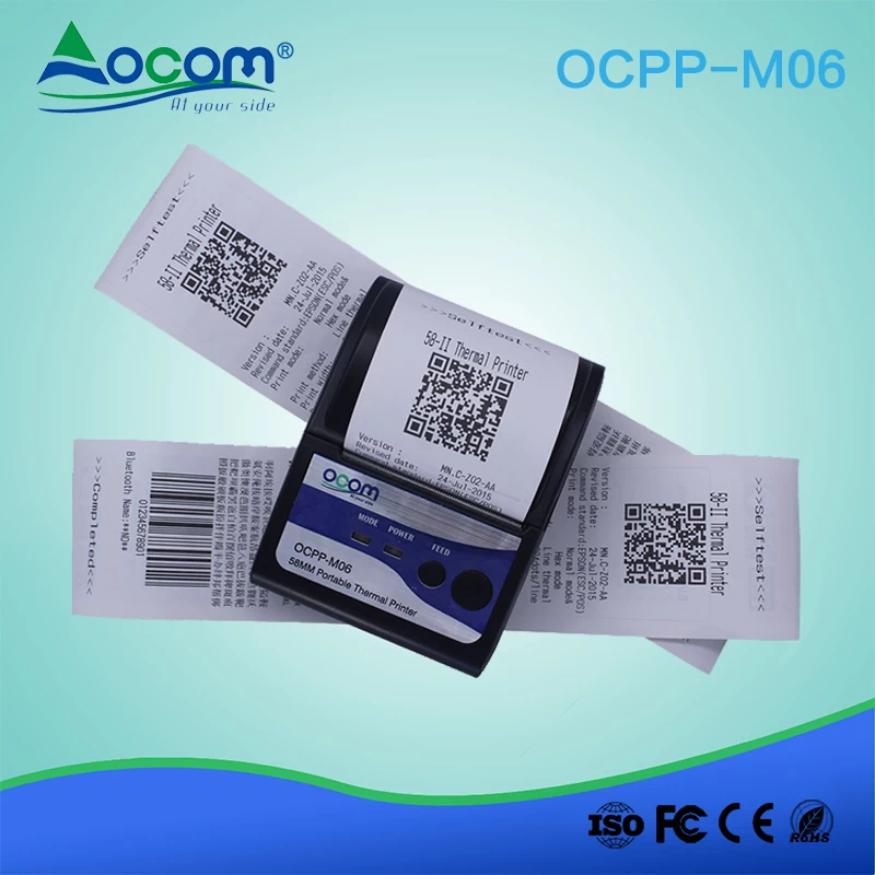 OCPP-M06  portable handheld 58mm mini android bluetooth thermal printer