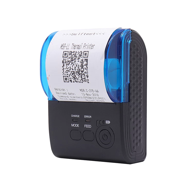 Mini stampante Bluetooth portatile 90mm/s, stampante termica wireless  portatile 58mm, stampante termica per ricevute 7.4V 1500mAh, stampante  termica