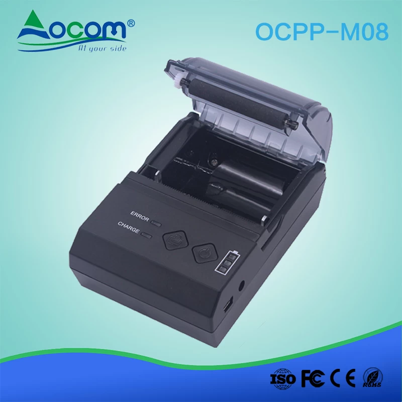 OCPP- M08 58mm handheld mini wireless android bluetooth pos receipt printer with battery