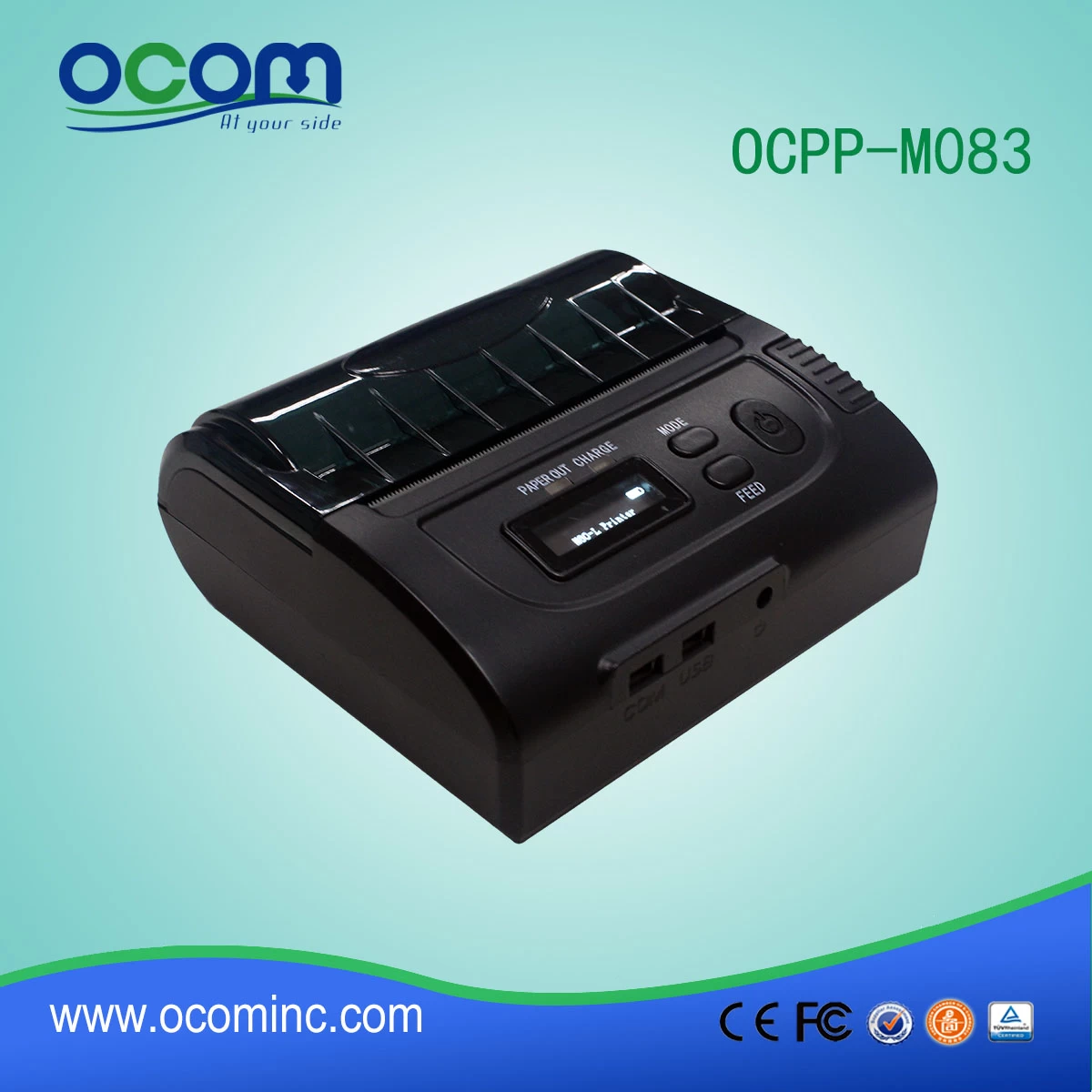 OCPP-M083 2016 New product 80mm bluetooth mobile thermal printer