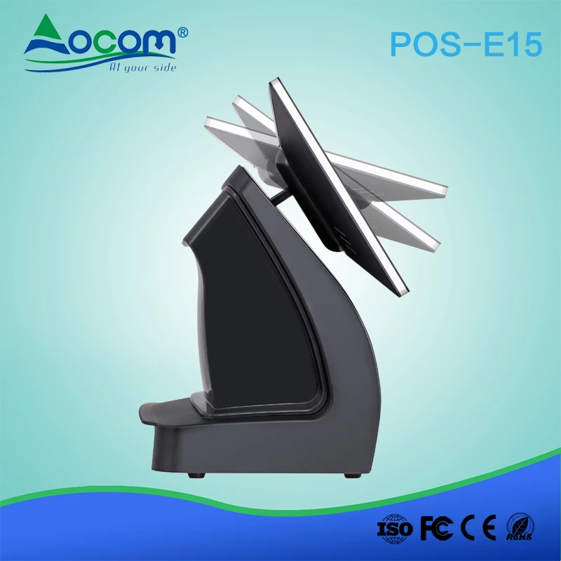 POS -E15.6 OCOM Supermercado Windows 15 polegadas pos caixa registradora eletrônica