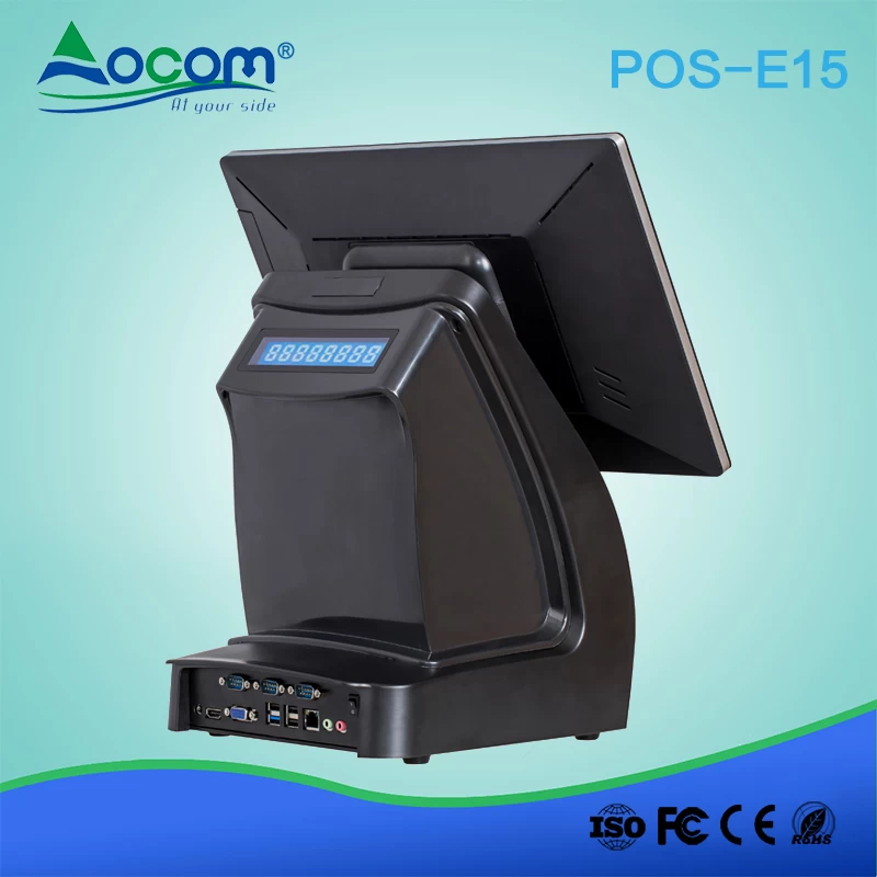 POS -E15.6 OCOM Supermercado Windows 15 polegadas pos caixa registradora eletrônica