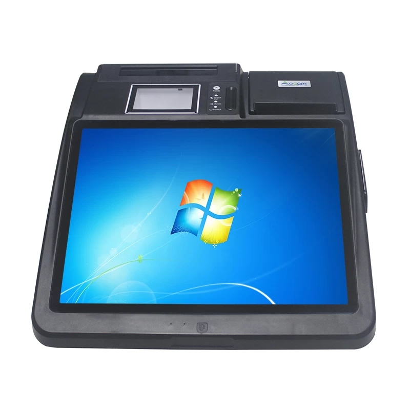 POS-M1401 14'' Touch Screen Windows OS All in one POS System with Printer