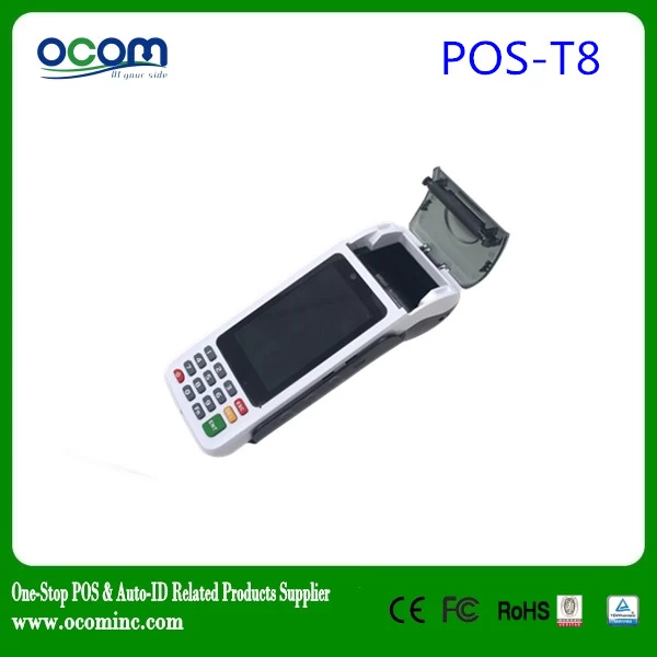 (POS-T8)2016 Newest high quality mobile android pos handheld