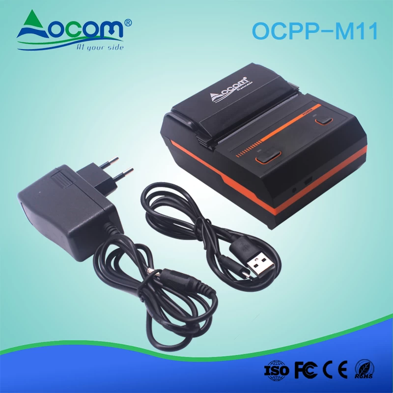 Portable Bluetooth Thermal Label Printer with Rechargeable Battery