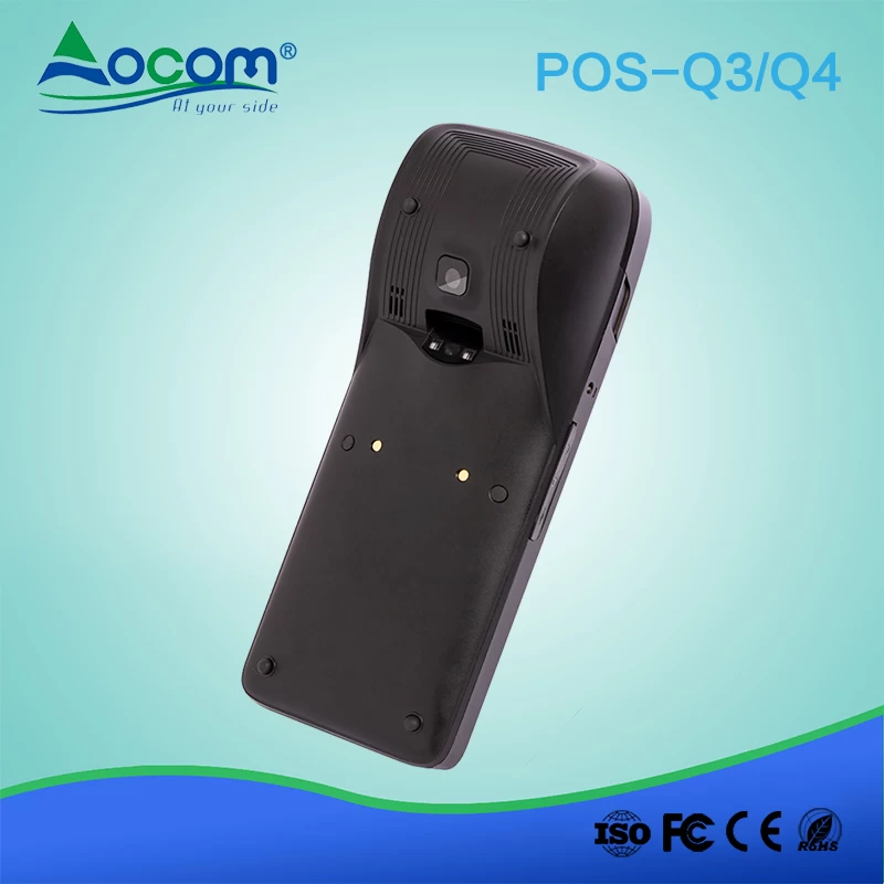 Q3 / Q4 5.5 "καιroid 6.0 3G smart wifi μίνι χειρός κινητό αφής pos τερματικό με nfc αναγνώστη