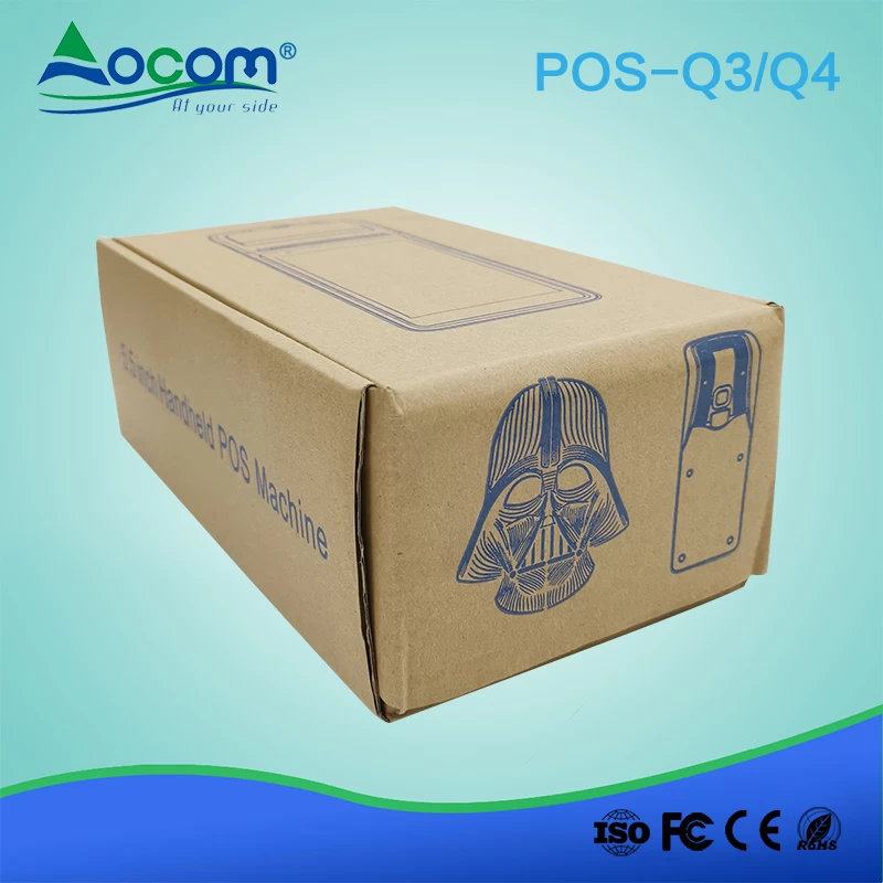 Q3 / Q4 5.5 "καιroid 6.0 3G smart wifi μίνι χειρός κινητό αφής pos τερματικό με nfc αναγνώστη