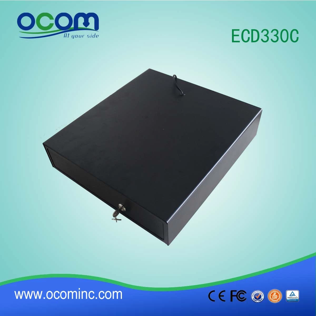 Small Metal Manual Cash Box Cash Drawer for POS System  (ECD330C)