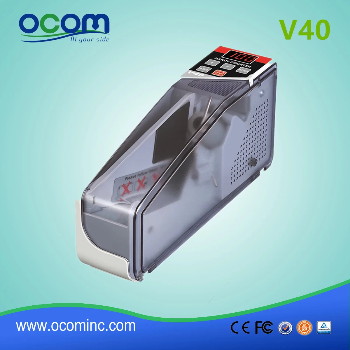 (V40) Handheld Small Bill Counter