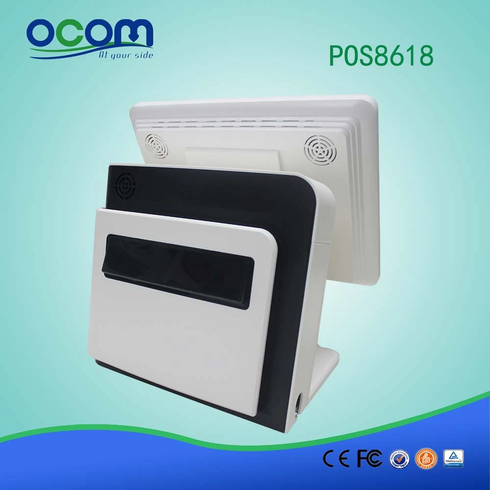 cheap supermarket 15 inch touch screen POS cash register machine (POS8618)