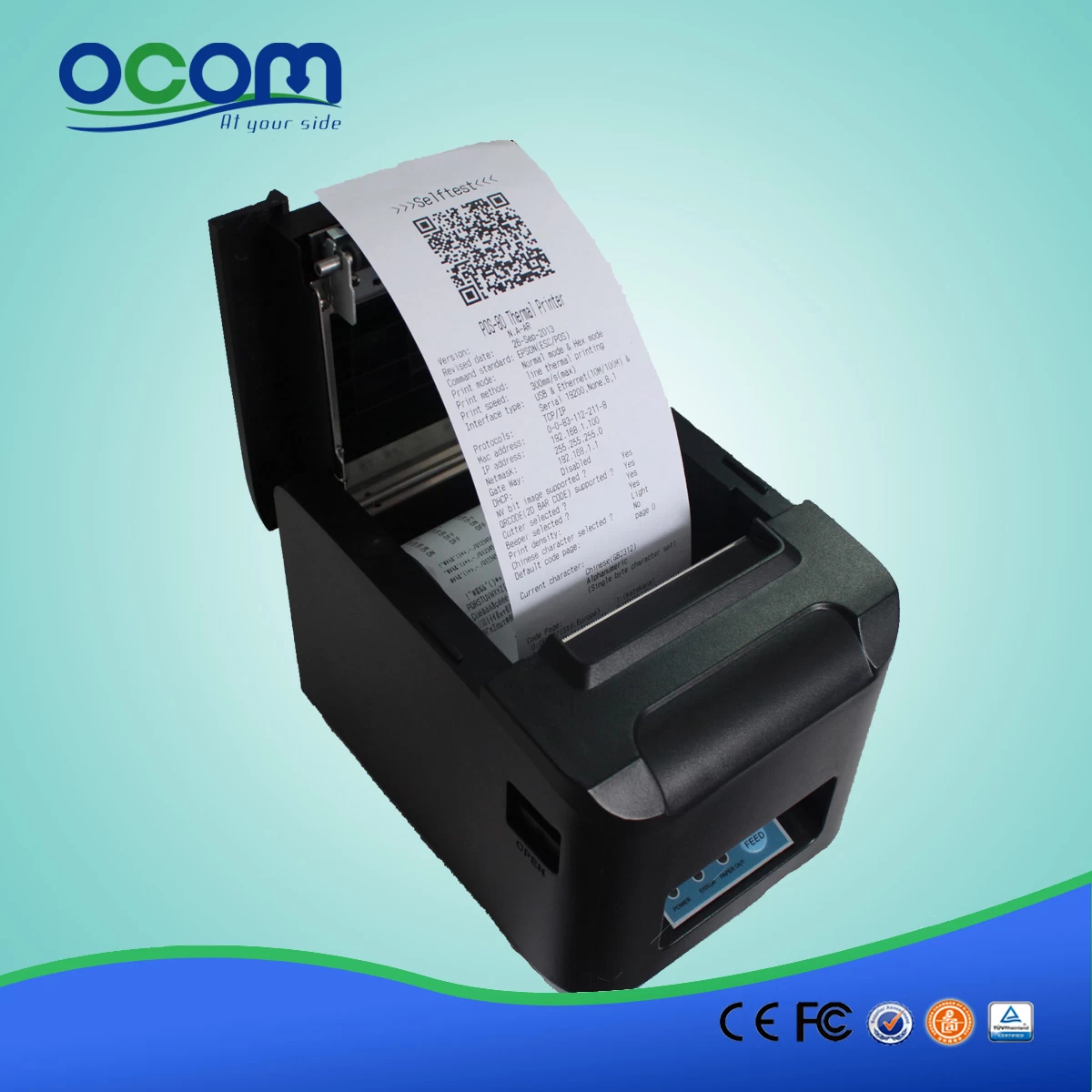 high speed restaurant receipt printer with auto cutter--OCPP-808