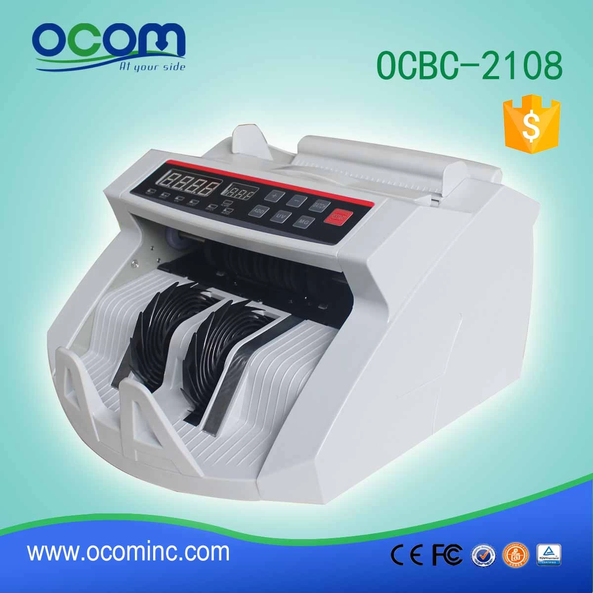 mini note currency money cash counting machine (OCBC-2108)