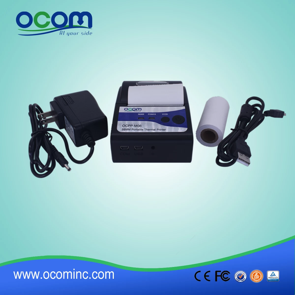 qr code printer mini portable printer factory (OCPP-M06)