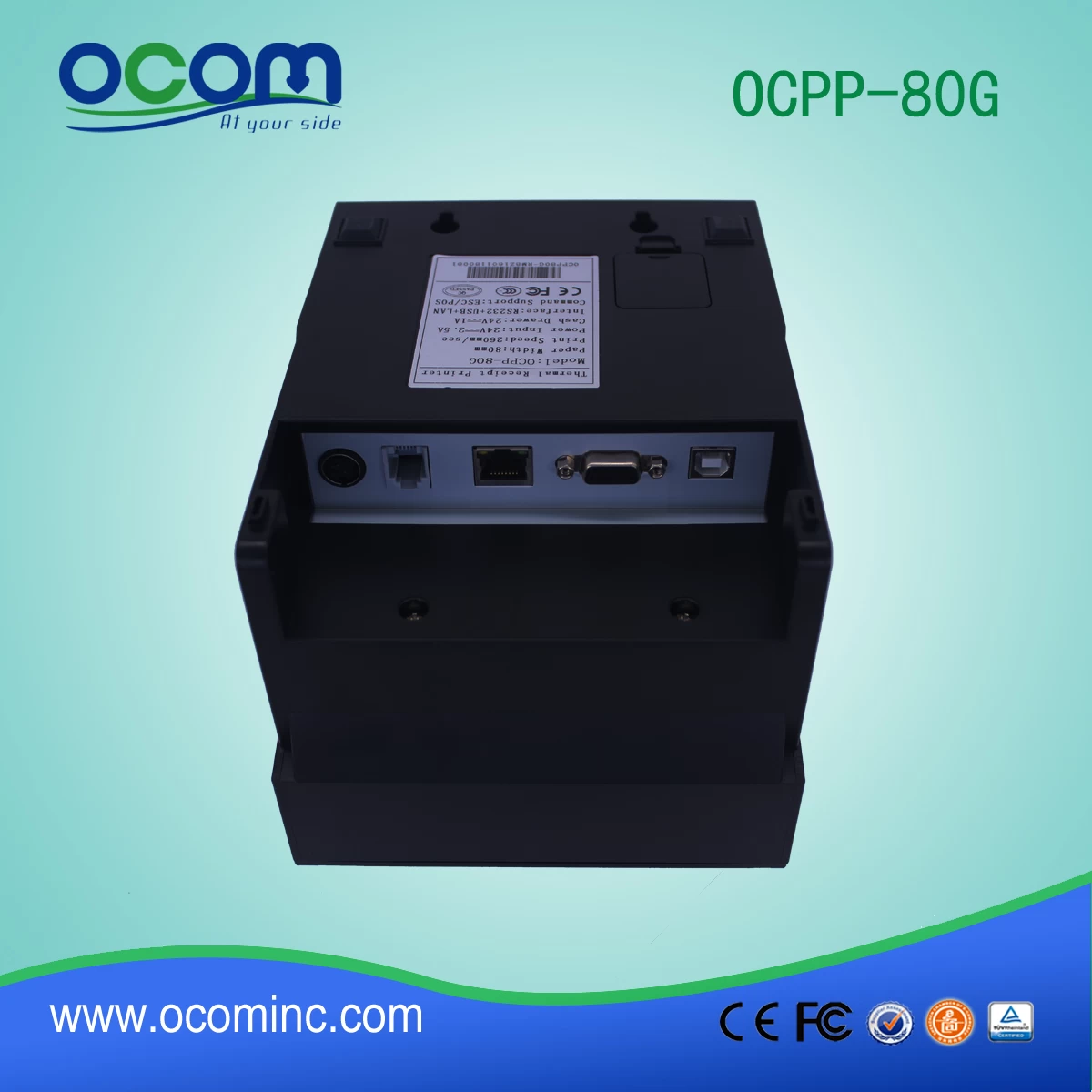 usb serial lan pos receipt printer price (OCPP-80G)