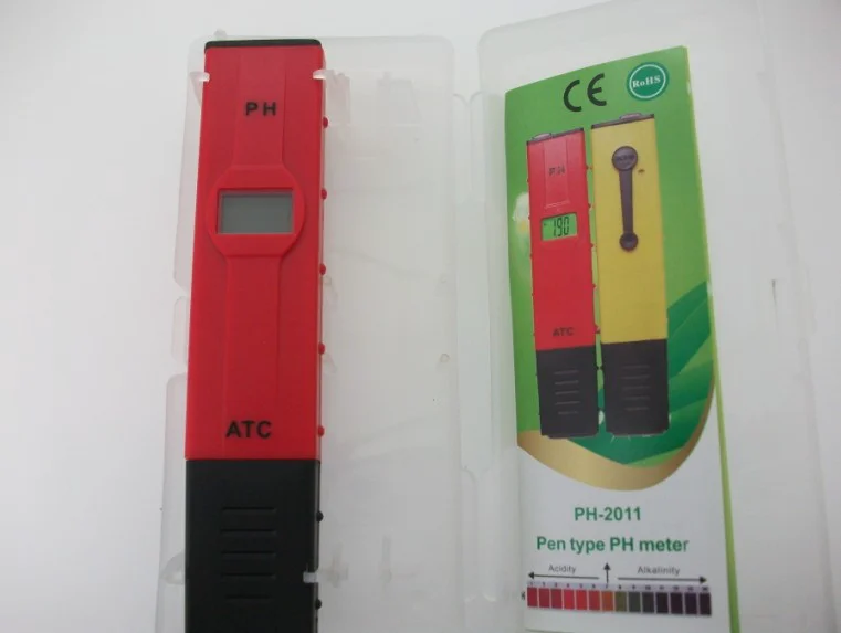 PH2011 medidor de PH tipo caneta, material de pintura baseC água teste valor ph