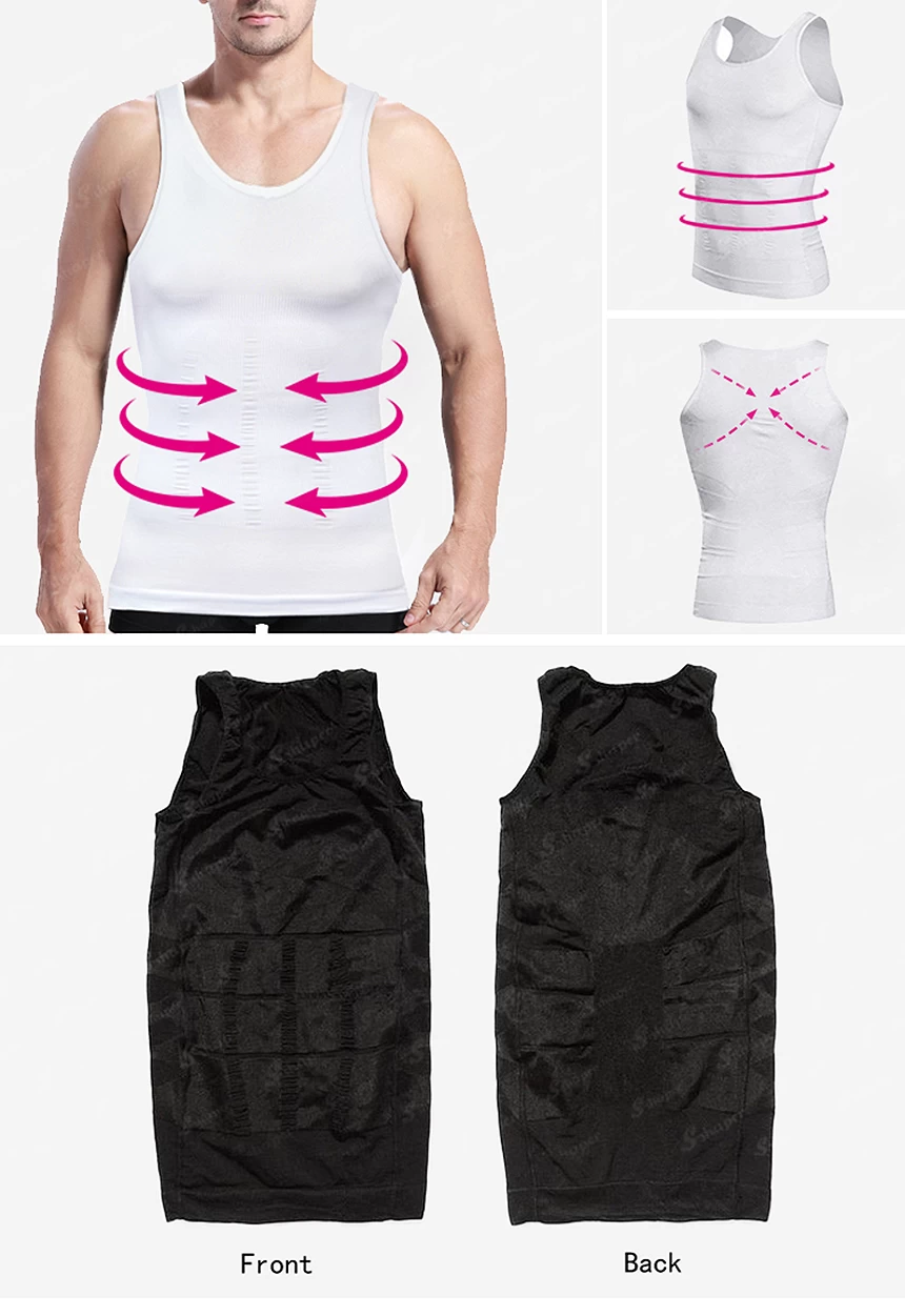 W0355-Men`s-Compression-Tank-Top_02_china Slimming shirt factory