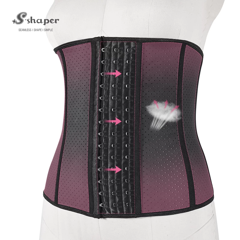 Breathable Latex 9 Steel Boned Waist Trainer Factory (Height 30cm)
