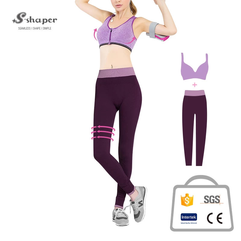 Breathable Zipper Yoga Bra Set Supplier